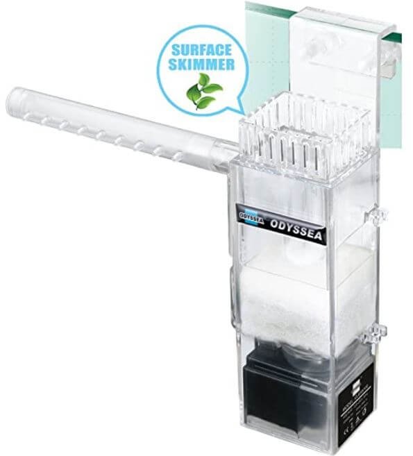 3) Odyssea Clean 100 Surface Skimmer Aquarium Filter