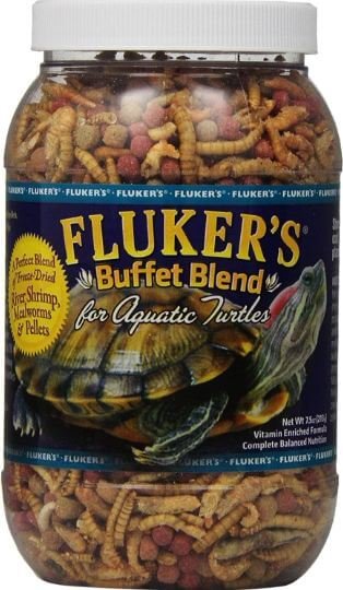 1) Fluker’s Buffet Blend Aquatic Turtle Food