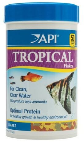 5) API FISH FOOD FLAKES For Guppies
